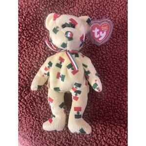 TY Beanie Baby - PINATA the Bear (Mexican Flag Nose) (8.5 inch)